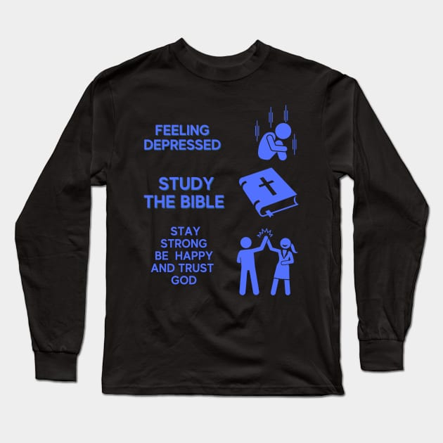 Fight Depression And Suicidal Thoughts Long Sleeve T-Shirt by jerranne